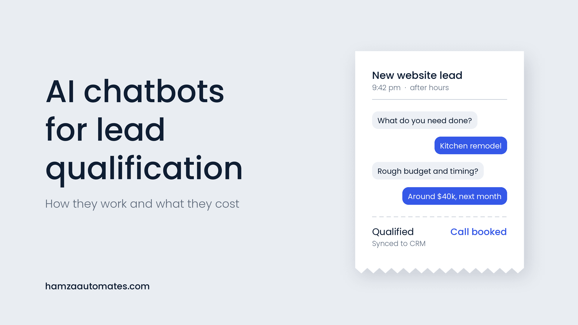 AI Chatbots for Lead Qualification: How They Work and What They Cost