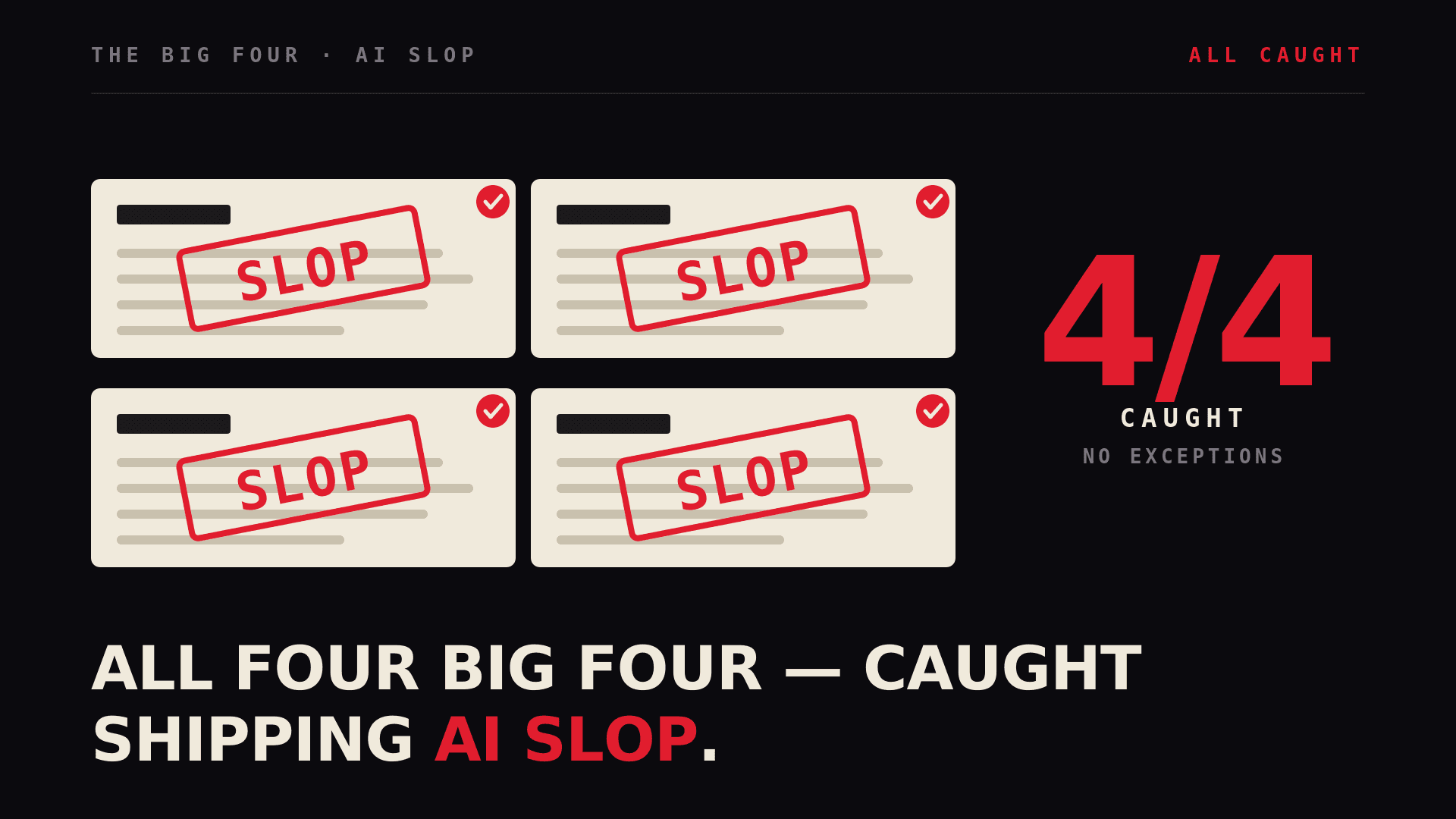 All Four Big Four Firms Have Now Been Caught Publishing AI Slop