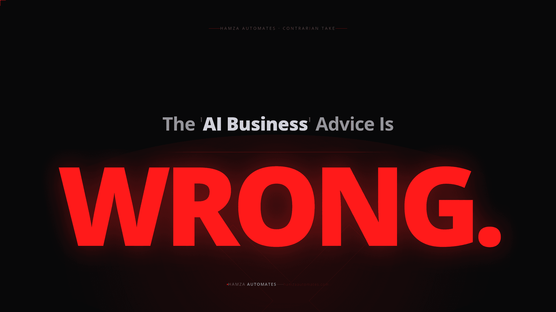The ‘AI Business’ Advice Is Wrong. Here’s What Actually Builds a Defensible Business With AI in July 2026.